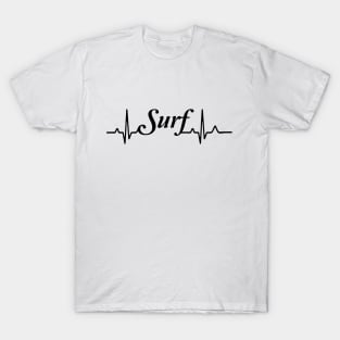 waves, surfing, heart, rate, beach shirt,surf, surfer,shirt, summer shirt, T-Shirt